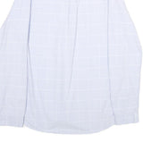 TOMMY JEANS Mens Blue & White Checked Shirt M Cotton Casual Button Down