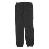 ICEPEAK Womens Black Regular Fit Straight Trousers W30 L30 Zip Pockets