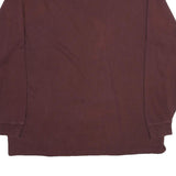 CARHARTT Mens Maroon 2XL Long Sleeve Crew Neck Pocket Plain Cotton T-Shirt