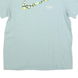 NIKE Mens Blue Graphic T-Shirt L Short Sleeve Crew Neck Casual Cotton
