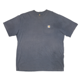 CARHARTT Mens Blue & Yellow Pocket T-Shirt XL Short Sleeve Crew Neck Workwear