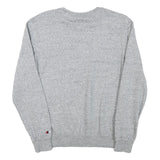 CHAMPION Mens Grey Crew Neck XS Cotton Blend Sweatshirt Classic Logo Pullover