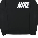 NIKE Mens Black Crew Neck S Sportswear Logo Sweatshirt Pullover