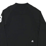 NIKE Mens Black Crew Neck S Sportswear Logo Sweatshirt Pullover