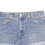 LEVI'S Womens Denim Blue Casual Shorts 2XL W36 Distressed Style