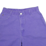 CITANO Womens Shorts Purple Casual Cotton Blend M W24 90s Vintage Style