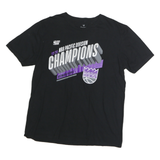 FANATICS Mens Black Sacramento Kings NBA Pacific Division Champions T-Shirt L
