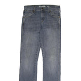 WRANGLER Mens Slim Blue Denim Jeans W30 L30 Classic Zip Closure
