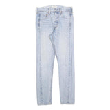 LEVI'S Womens 501S Jeans Slim Skinny Denim Light Wash W26 L30 Classic Button Fly