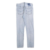 LEVI'S Womens 501S Jeans Slim Skinny Denim Light Wash W26 L30 Classic Button Fly