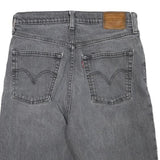 LEVIS Womens Shorts Grey Denim M W29 Raw Hem Classic Fit Casual