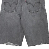 LEVIS Womens Shorts Grey Denim M W29 Raw Hem Classic Fit Casual