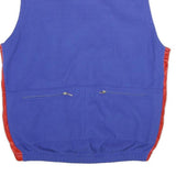 TZAMO Mens Red & Blue Sportswear Polyester Blend Zip Jacket L Athletic Plain