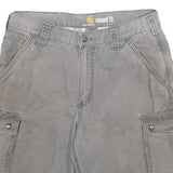 CARHARTT Mens Shorts Grey Casual Cargo Large Pockets Relaxed Fit M W32