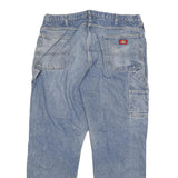 DICKIES Mens Regular Fit Workwear Blue Denim Jeans W38 L30 Zip Closure