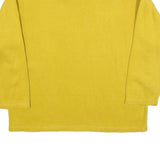 AP Womens Yellow Sweatshirt Crew Neck S Floral Print Cotton Blend Casual