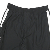 NFL Mens Black & White Sports Casual Shorts L W32 Drawstring Cargo Pocket