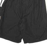 NFL Mens Black & White Sports Casual Shorts L W32 Drawstring Cargo Pocket