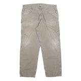 CARHARTT Mens Cotton Beige Loose Tapered Trousers W40 L32 Workwear Casual