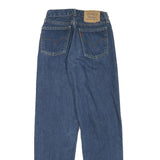 LEVI'S Womens Blue Regular Straight Denim Medium W24 L30 Jeans Classic Button