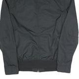 LEVI'S Mens Black Zip Polyester Blend Bomber Jacket M Plain Casual Outerwear