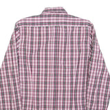 ANTONY MORATO Mens Pink & Grey Checked Shirt S Casual Cotton Blend Long Sleeve