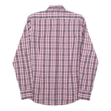 ANTONY MORATO Mens Pink & Grey Checked Shirt S Casual Cotton Blend Long Sleeve