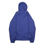 ADIDAS Mens Blue FC Reinach Zip Hooded Polyamide Track Jacket S Lightweight