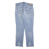 LEVI'S 552 Womens Jeans Blue Regular Straight Denim Light W30 L30 Classic Zip