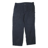 CARHARTT Mens Navy Blue Regular Straight Trousers W40 L32 Cotton Blend Workwear