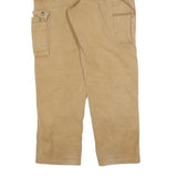 CARHARTT Mens Regular Fit Workwear Beige Denim W30 L32 Cargo Zip Pocket Jeans