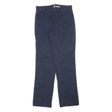 CARHARTT Mens Cotton Blend Navy Relaxed Fit Straight Trousers W30 L34 Workwear