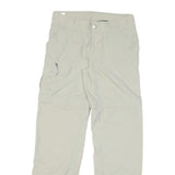 COLUMBIA Womens Regular Beige Polyester Blend Zip Trousers W30 L31 Outdoor
