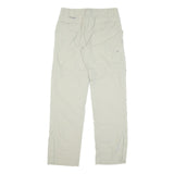 COLUMBIA Womens Regular Beige Polyester Blend Zip Trousers W30 L31 Outdoor