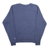CHAMPION Mens Blue Crew Neck M Sweatshirt Cotton Blend Pullover Logo