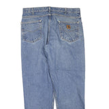 CARHARTT Mens Jeans Blue Regular Straight Denim Medium Wash W38 L32 Workwear