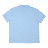 CHAPS Mens Blue Polo Shirt XL Cotton Blend Short Sleeve Plain Classic
