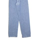 DICKIES Womens Jeans Blue Regular Straight Denim W27 L32 Button Cotton Blend
