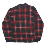 POLO RALPH LAUREN Mens Red & Green Plaid Crew Neck XL Cotton Blend Sweatshirt