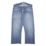 LEVI'S 512 Bootcut Mens Jeans Blue Cotton Blend Regular W34 L24 Button Closure