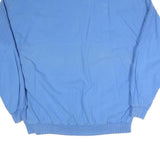 NEW FAST Mens Blue Jacket L Polyester Blend Button Closure Ribbed Collar Pockets