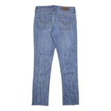 LEVI'S 571 Womens Slim Blue Denim Light W30 L28 Slim Fit Zip Jeans
