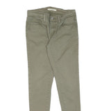 LEVI'S Womens Cotton Slim Slim Straight Beige Trousers W27 L30 Casual Stylish