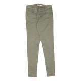 LEVI'S Womens Cotton Slim Slim Straight Beige Trousers W27 L30 Casual Stylish