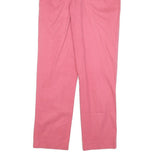 POLO RALPH LAUREN Womens Cotton Blend Pink Regular Straight Trousers W32 L34