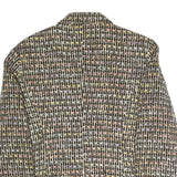 SAG HARBOUR Womens Black & Multicolour Check Blazer Jacket UK 16 Polyester Blend