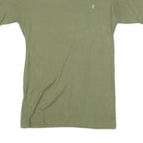 CHAMPION Mens Green Crew Neck Short Sleeve S Cotton Blend T-Shirt Logo