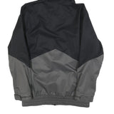 NIKE Mens Black & Grey Zip Hooded Polyester Blend Jacket S Storm-Fit