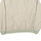 WOOLRICH Mens Beige Cotton Blend Harrington Jacket XL Plain Zip Casual Outerwear