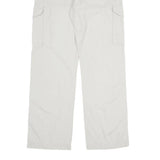 WE Mens Regular Fit Beige Cotton Trousers Cargo W32 L32 Zip Closure Casual